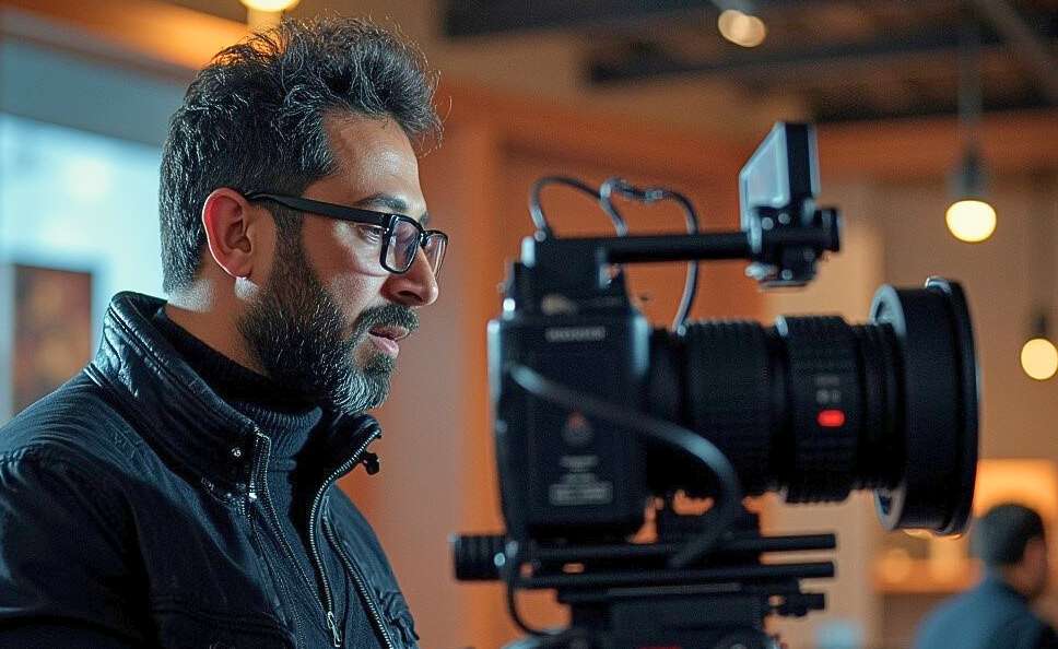 Behind the camera
